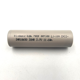 Supports 70A discharge 18650 3000mAh battery cell -Lithonic 18650 30HR