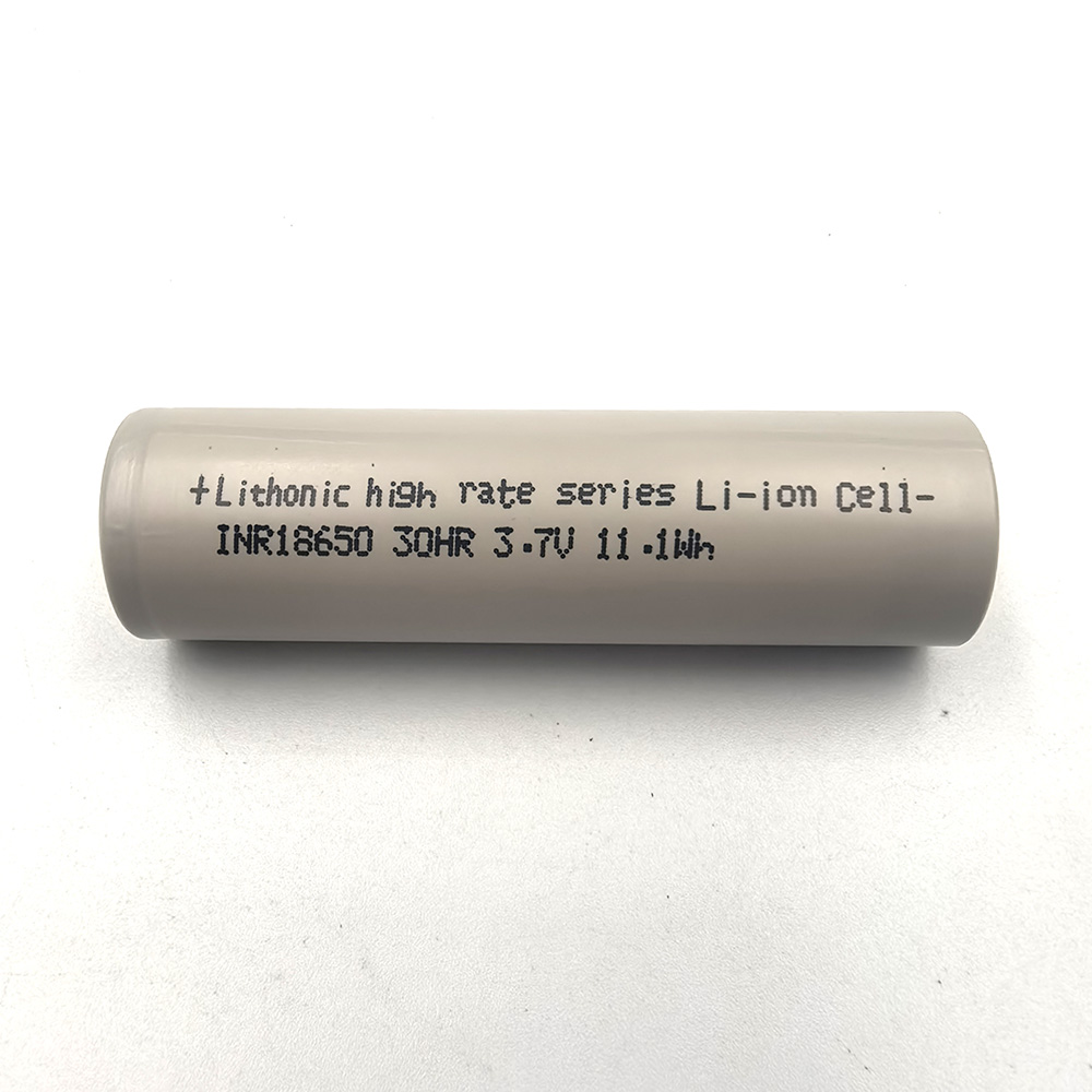Supports 70A discharge 18650 3000mAh battery cell -Lithonic 18650 30HR